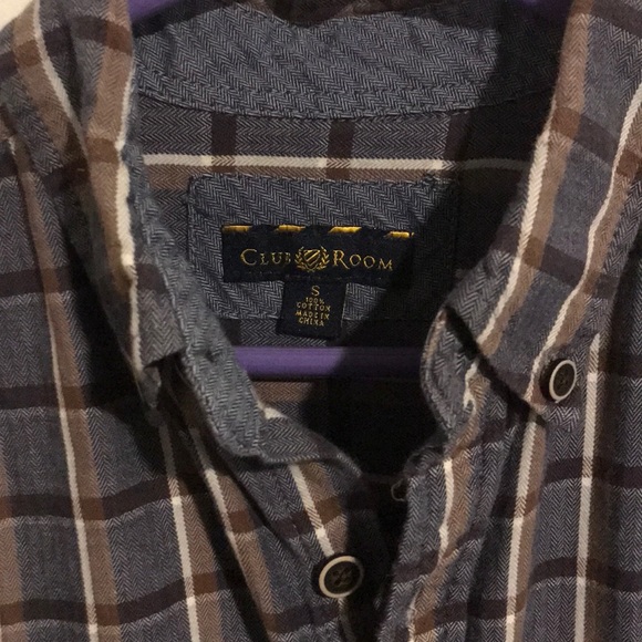 CLUB ROOM PLAID FLANNEL BUTTON DOWN - Picture 2 of 2